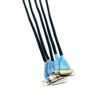 AWG 30-poliges Mikro-Koaxialkabel-Set mit HRS-Steckverbinder, PVC-Isolierung, IP68-zertifiziert, 30V, 10-50cm, EDP LVDS Bildschirmpanel