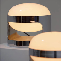 Lampe de table pour chambre à coucher, salon, chevet, bar, bureau, lampes de table de luxe modernes avec base en acier inoxydable