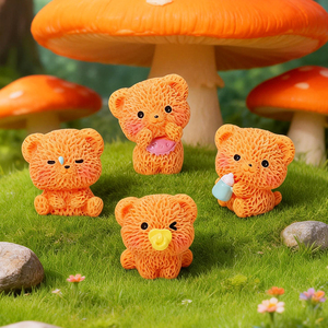 Produits Innovants : Adorables Ours en Résine Texturée, Modèles Truffes Nordiques Sereines, Artisanat en Résine pour Tableau de Bord de Voiture, Cadeau Animalier - Product Image 5