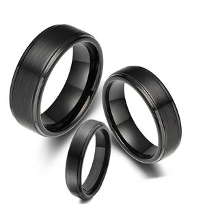 उच्च गुणवत्ता फैशन शादी के छल्ले कस्टम युगल टंगस्टन कार्बाइड के छल्ले पुरुषों उंगली टंगस्टन मुर्गा अंगूठी पुरुषों के गहने - Product Image 4