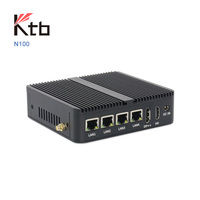 Fábrica KTB al por mayor ordenador sin ventilador j1900 j6412 j4125 N100 12V 60W I3 i5 i7 Intel industrial integrado mini pc