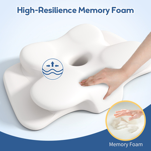 Bantal Busa Memori, Bantal Servikal untuk Meredakan Nyeri Leher dan Bahu, Bantal Tidur Kontur Ergonomis, Lembut untuk Tidur Menyamping - Product Image 4