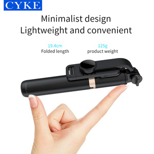 CYKE-Palo de selfi multifunción con <span class=keywords><strong>Bluetooth</strong></span>, palo telescópico extensible de aluminio ligero, Led, para viajes, Q03 - Product Image 4