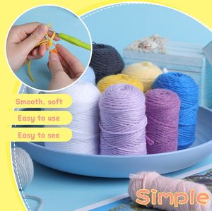 Matériel de poupée au crochet bricolage fait à la main avec facile peasy aspire à bricolage nouveau ensemble de crochet de démarrage pour les femmes - Product Image 3