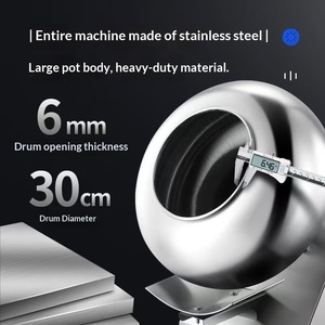 <span class=keywords><strong>Machine</strong></span> automatique de revêtement de bonbons et de noix de <span class=keywords><strong>chocolat</strong></span> BY-300 pour le traitement des noix - Product Image 3