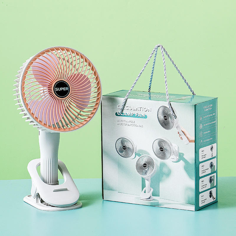 Boîte-cadeau portative rechargeable de fan rose d'agrafe