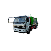 Camion compacteur de déchets HLW 9CBM, chargement arrière, diesel Euro 3, boîte en acier Q345, commande à distance, compression des déchets urbains