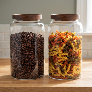 Vente en gros de contenants alimentaires en verre borosilicate de haute qualité, résistants à la chaleur, écologiques, à grande capacité, avec joint sous vide - Product Image 2