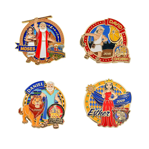 Pin de solapa de esmalte suave cristiano adventista con diapositiva del buscador del camino del mundo reconciliado del 70 ° personalizado - Product Image 5