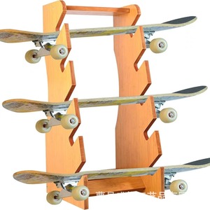 Étagère de rangement pour skateboard en bois, étagère multi-niveaux pour enfants, présentoir sur pied pour salon, organisateur de jouets pour enfants - Product Image 2