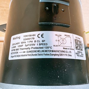 มอเตอร์แอร์ Welling YDK150-6H 220-240V 50Hz 1HP สำหรับเครื่องปรับอากาศ Carrier - Product Image 1