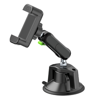 Support de téléphone portable à ventouse flexible à 360 degrés pour tableau de bord de voiture avec grande aspiration pour une utilisation au bureau