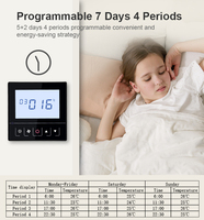 24v climatiseur hvac contrôle numérique tuya modbus chauffage de la pièce thermostat wifi intelligent régulateur de température pour la maison