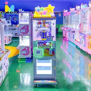 Presentes AMA Vending Lucky Star Crazy Toy Game Clip Machines Prêmio Corte Automático Gift Game Machine