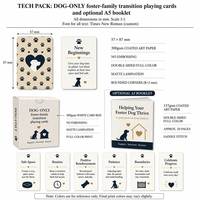 Cartes de transition personnalisées pour chiens – Jeu de cartes souvenir pour animaux de compagnie avec livret souvenir A5 en option