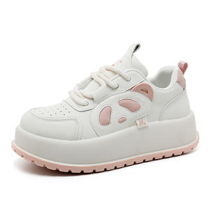 Nouvelles chaussures de sport pour femmes 2026, semelle épaisse, respirantes, tige en PU, fermeture à lacets, antidérapantes, printemps été automne - Product Image 1