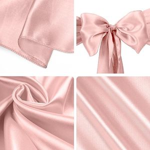 Hồng ghế sashes quan hệ ghế Ribbon cung ghế Bìa ban nhạc cho đám cưới bên lễ - Product Image 5