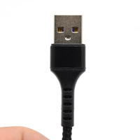 Câble USB 3-en-1 en nylon tressé 2024 avec Micro-USB pour écouteurs et plusieurs appareils, charge rapide 5A
