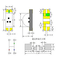 Chip LED SMD Tampilan Samping Langsung dari Pabrik 1.8V 3.4V 130 Derajat 1204 RGB Manik LED SMD Chip LED Sampel Gratis