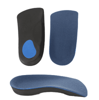 Semelles orthopédiques 3/4 en EVA personnalisées pour le soutien des pieds, confort sportif, avec talonnette et soutien de la voûte plantaire