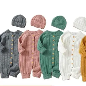 Hot new baby knit solid color hooded suit for autumn and winter Baby summer cotton sleeveless triangle cover baby