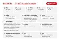 Складная POS-стойка с 3-летней гарантией, безвентиляторный дизайн, Intel Core i5, 8 ГБ DDR3 ОЗУ, поддержка нескольких ОС, два экрана 15,6 дюйма + 11,6 дюйма