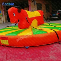 Château gonflable interactif pour enfants : Taureau de rodéo bungee, jeu sportif de tirage et d'équitation