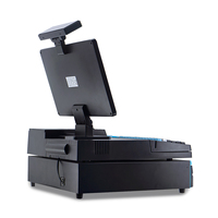 Système de point de vente tout-en-un Licon OEM/ODM 15,6 pouces avec imprimante thermique intégrée 58 mm, scanner, Windows 7/10, garantie 1 an