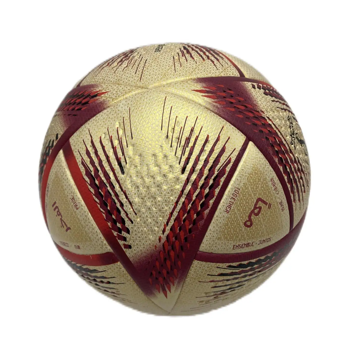 Fútbol de PU de competición 2023, superventas, tamaño 5, balón de fútbol con unión térmica, Fútbol Profesional de cuero PU personalizado
