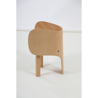 Chaise en bois en forme d'éléphant Montessori, facile à nettoyer, robuste, pour la salle de jeux des tout-petits