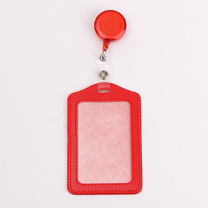 Porta Tarjetas de Identificación Retráctil para Enfermeras/Doctores, con Hebilla, Fácil de Sacar, de Cuero Sintético PU, para Tarjetas de Presentación y Permiso de Trabajo - Product Image 4
