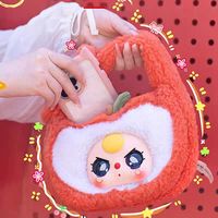 Vente en gros 100% Original 6 pièces/ensemble Série de sacs à main pour bébé Baby Three Baby Fruit, 3 figurines en vinyle et peluche en boîte mystère, jouets décoratifs pour sacs à main