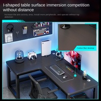 Escritorio para Juegos en Forma de L, Mesa de Esquina para Estudiar y Escribir, Mesa para Computadora, Mesa para Juegos de Oficina en Casa