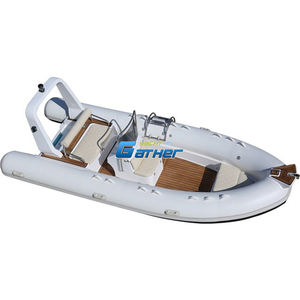 เรือลำ RIB500แข็งแบบเป่าลมพร้อมมอเตอร์ท้ายเรือเรือ17ft พีวีซี/ไฮพาล็อนสำหรับครอบครัวเล่นสกีน้ำ & ความบันเทิงในงานปาร์ตี้ - Product Image 2