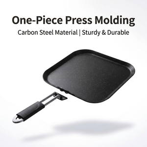 Poêle à frire carrée antiadhésive personnalisée OEM avec revêtement en granit, poêle plate de 11 pouces pour crêpes et pancakes - Product Image 5