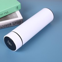 Termo Inteligente al Vacío de 500ml con Pantalla Digital Led de Temperatura Vaso de Acero Inoxidable Botella de Agua Personalizable