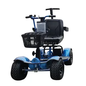 Carrello da Golf elettrico da 1000 watt sollevato moderno carrello da Golf elettrico sedile morbido con poggiatesta 1 sedile elettrico Golf Cart