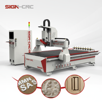 Router CNC ATC de Alta Velocidad 1325 con Cambiador Automático de Herramientas, Máquina para Trabajar la Madera, Centro de Tallado de Madera ATC Lineal Rápido