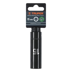 Truper D-7315-ML 1/2 'lungo Drive a impatto chiave a presa con 6 15 mm punte di finitura cromata fatta CR-Mo per la riparazione di manutenzione da te - Product Image 1