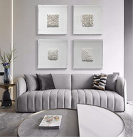 Vente chaude, boîte en acrylique, peinture décorative, sculpture d'art abstrait, tableaux suspendus, vente directe d'usine, art mural abstrait