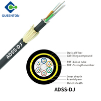 Câble ADSS aérien extérieur mini ADSS G652S SM Fibre 6 cœurs 8 cœurs 12 cœurs 24 cœurs Câble à fibres optiques ASU Prix fabricant Mini ADSS