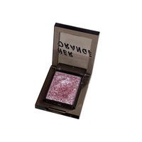 Palette de fards à paupières métalliques lumineux monocouleur en gros, fini satiné, scintillant, smoky, pigmenté, sans cruauté animale, naturel, clair/clair foncé