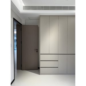 Armoire Slimline de placard de chambre à coucher de vente directe d'usine avec compartiments cachés et miroir de placard de garde-robe pleine longueur - Product Image 1