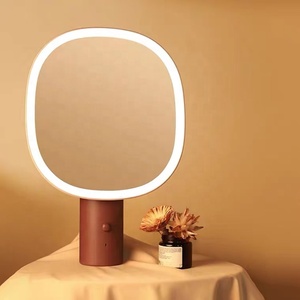 2025 nouvelle tendance Smart LED miroir de maquillage 3X <span class=keywords><strong>Zoom</strong></span> magnétique capteur de lumière automatique fonction de mémoire anti-dérapant ventouse Art déco Design - Product Image 2
