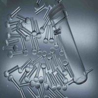 Tubo de Cuarzo de Doble Espiral para Condensador, Resistente a Altas Temperaturas, Bobina de Cuarzo Fundido para Equipos de Laboratorio