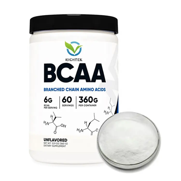 Suplementos esportivos pré-treino Bcaa em pó de marca própria Bcaa 2:1:1 pó pré-treino amigável sem sabor ceto