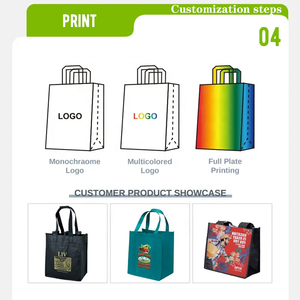 Bolsas Tnt con logotipo impreso personalizado, bolsas de transporte no tejidas, bolsa de tela no tejida reutilizable ecológica con mano fuerte - Product Image 5