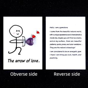 Ensemble de cristal de palmier de guérison en forme de cœur de 15mm, pierre précieuse de style <span class=keywords><strong>fleur</strong></span> pour femmes et filles, cadeaux - Product Image 5