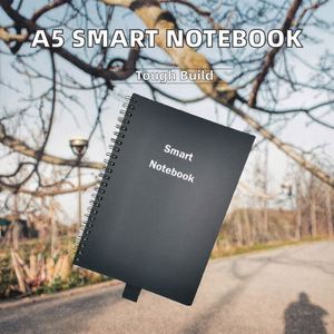 <b>Smart</b> Reusable A5 Rocket Book Waterproof Printed Spiral-Bound Notebook with PP Cover for Gift - Product Image 2