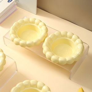 Creative cookie bowl with acrylic stand, household pet bowl, tall cat bowl, cat and dog food bowl, anti-tipping bowl. - Product Image 4